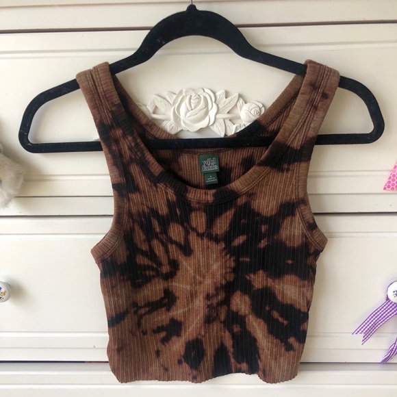 Tops - Hand bleached and cropped shirt